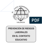 Prevención de Riesgos Laborales en El Contexto Educativo