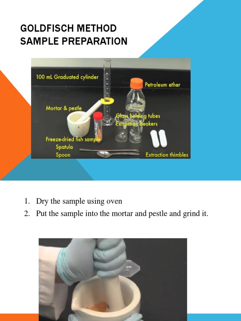 Goldfisch Method Sample Preparation | PDF | Wellness