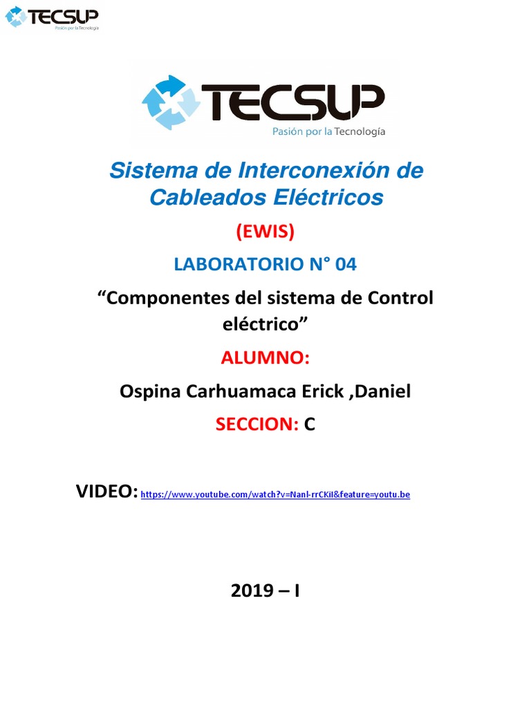 Componentes Del Sistema de Control Eléctrico | PDF | Corriente ...