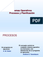 Sistemas Operativos Procesos y Planificacion