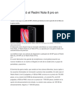 Xiaomi Lanzó El Redmi Note 8 Pro en Colombia