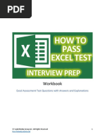 Free - Ebook-Top.10.Excel .Assessment - Test .Questions.w.Answers - Workbook.v6.8 PDF