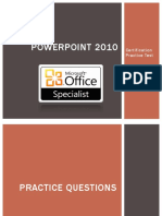 PowerPoint 2010 Practice Test