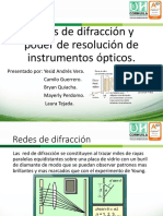 Red de Difraccion e Instrumentos Opticos