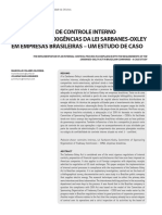 A Implantação de Controle Interno Adequado Às Exigências Da Lei Sarbanes-Oxley Em Empresas Brasileiras – Um Estudo de Caso