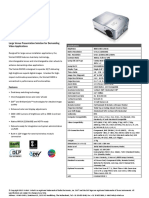 Vivitek D6010 Datasheet