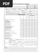 Centrifugal Compressor Specification Sheet: Operating Conditions