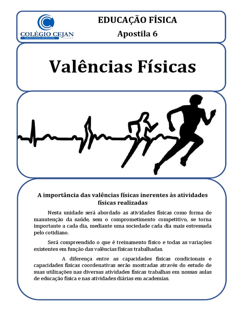 Valências Físicas e Suas Capacidades | PDF | Flexibilidade (anatomia ...
