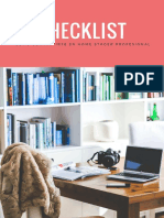 Checklist - Cómo Convertirme en Home Stager Profesional