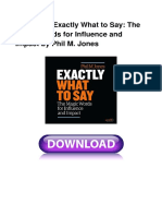 PDF FULL Exactly What to Say Review
