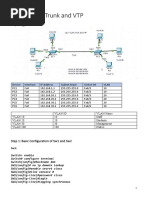 Lab 1 VLAN, Trunk and VTP