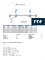 Lab 1 VLAN, Trunk and VTP