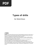 Types of Drills PDF