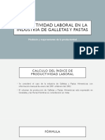 Productividad Laboral en La Industria de Galletas y