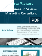 Victor Vickery - Sales and Marketing Consultant