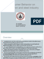 Consumer Behavior On Iron and Steel Industry
