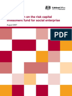 2007-Consultation On The Risk Capital Investment Fund For Social Enterprise