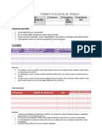 FORMATO PLAN ANUAL DE TRABAJO Club de