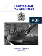 The Australian Naval Architect: Volume 10 Number 3 August 2006