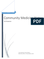 Community Medicine 3rd Semester Notes