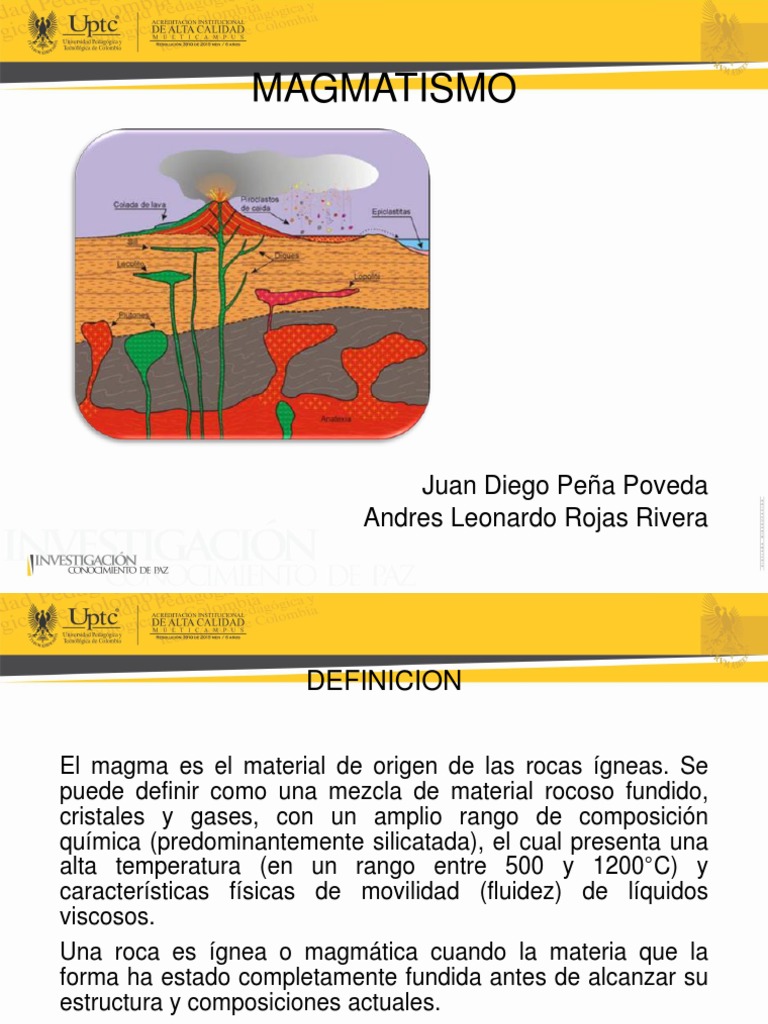 Magmatismo: Origen y Composición | PDF | Magma | Roca ígnea