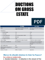 Deduction From Gross Estate
