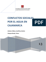 Conflictos Sociales Por El Agua en Cajamarca