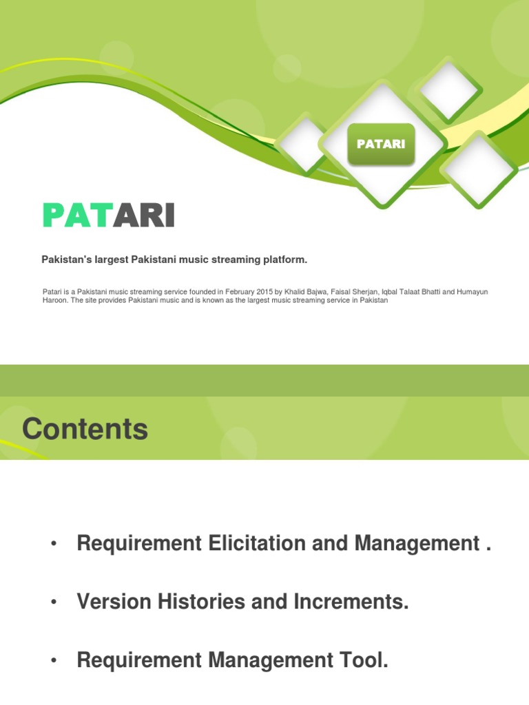 Patari: Pakistan's Largest Pakistani Music Streaming Platform | PDF ...