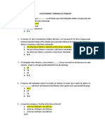 Cuestionario "Jornada de Trabajo"