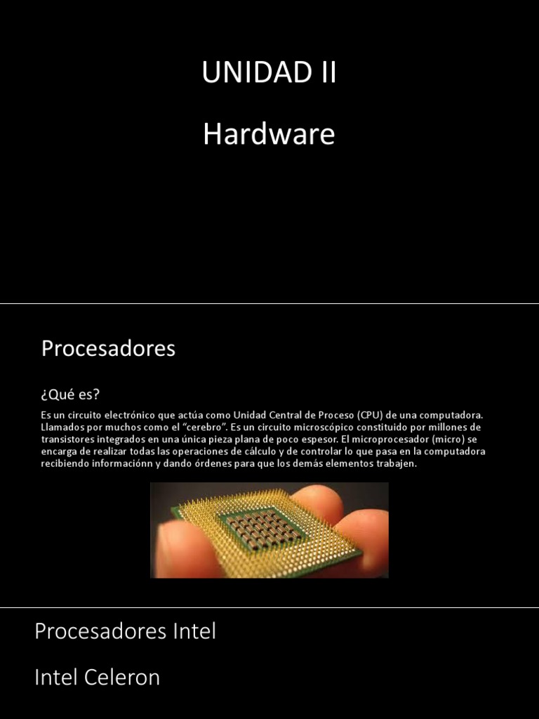 Unidad 2 | PDF | Memoria de acceso aleatorio | Intel