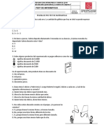 Prueba de Pre Tes de 3 Grado