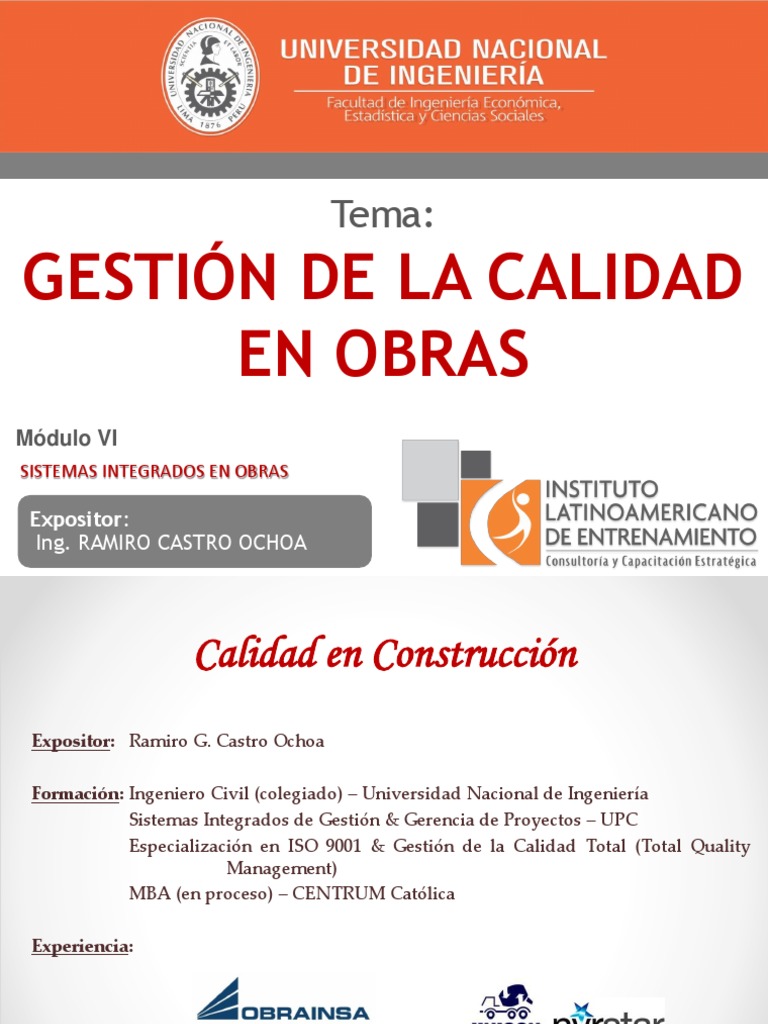 Gestión de Calidad en Construcción | PDF | Gestión de la calidad | Iso 9000