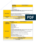 Modelos Fichas Técnicas