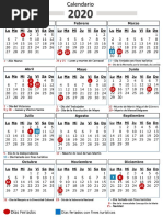 Calendario De Colombia Con Dias Festivos 2020 2021