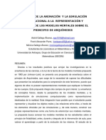 El Aporte de La Animación y La Simulación Computacional A La Representación y Evolución de Los Modelos Mentales Sobre El Principio de Arquímedes