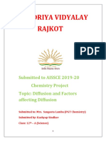 Chemistry Investigatiry 2019-20