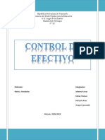 Trabajo de Control de Efectivo