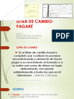 Letra de Cambio - Pagaré