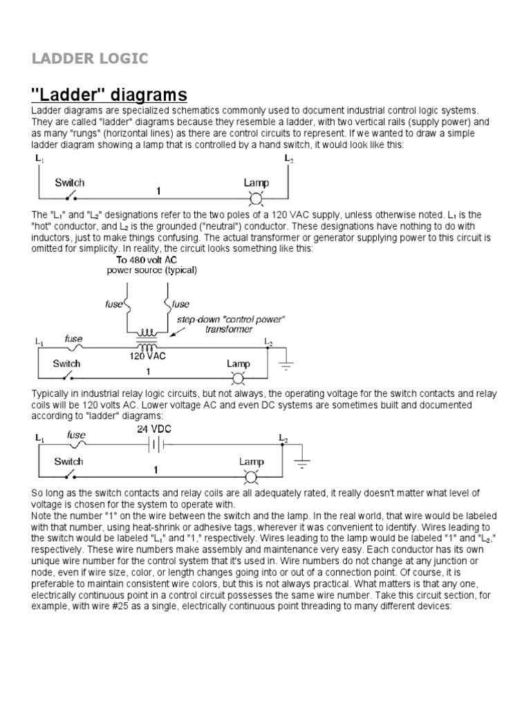 Ladder Logic | PDF | Programmable Logic Controller | Relay