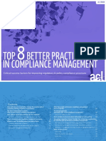 Top 8 Better Practices in Compliance Management