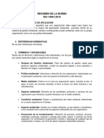 ISO 14001:2015 Resumen Norma Gestión Ambiental