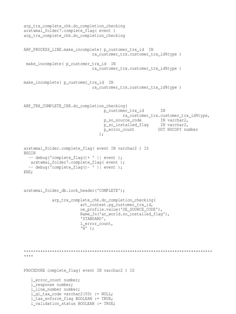 AR Transaction Completion Check | PDF | Software Development ...