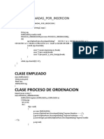 Listas Ordenas Por Insercion y Pasar A Otra Lista