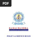 RCEE Service Policy & Rules