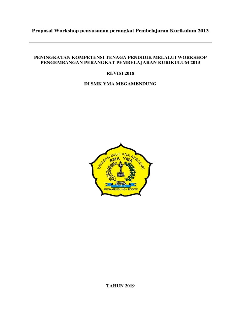 Proposal Workshop Penyusunan Perangkat 2019