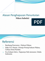 Alasan Penghapus Penuntutan