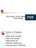 Risk, Return, & The Capital Asset Pricing Model