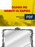 Module 11 Paggawa NG Mabuti Sa Kapwa