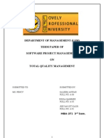 Total Quality Management FINAL