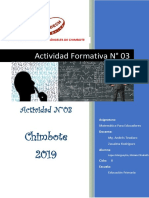 Actividad Formativa - Matematica